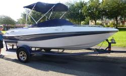This 2001 Four Winns Horizon 180, fresh water boat is in pristine condition, powered with a Volvo 4.3 190hp engine with 290 hours.&nbsp; Great for family boating with 8 person capacity, full covers, custom trailer with 15? wheels & disc brakes.&nbsp;
