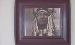 This is a nice framed print of an American Indian