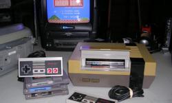 Hello i am selling an original nintendo that has been fully refurbished by myself. i went thru the console controllers wires and games inside and out cleaned out and i installed a brand new pin connector that reads the games so your virtually buying a