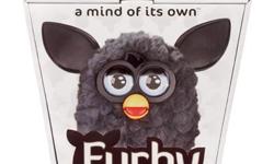 &nbsp;
FURBY 2012 BLACK A MIND OF ITS OWN!
&nbsp;
NEW in factory sealed package!
&nbsp;
Decked out in ten brilliant new colors, the newest FURBY is definitely dressed for success, but this FURBY in black has maybe the most versatile coat ? does black ever