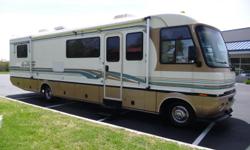 GARAGE KEPT SUPER NICE AND CLEAN &nbsp;1996 CLASS A MOTORHOME 460 FORD FI WITH ONLY 58,000 MILES UNIQUE KITCHEN WITH HARD SURFACE &nbsp;COUNTER TOP'S SIDE X SIDE GAS/ELECTRIC FRIDGE WITH ICE MAKER MICROWAVE/CONVECTION COMBO PLUS STOVE TOP AND GAS OVEN NEW
