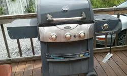Gas Grill with side burner good condition asking $ 50.00 please call -- ask for georgette or leave message