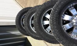 4 NITTO DUNE GRAPPLER TIRES
LT 325/60 R 20
8 LUGS
20 INCH RIMS AND TIRES