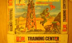 1973 hasbro/ Gi jeo training center box. Nice art print in full color on front and diagram on back. no toys or parts with it But would look good framed on the wall.