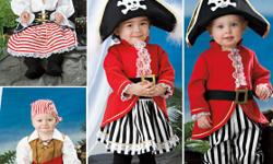 Simplicity sewing pattern 2561: Infant Toddlers Pirate costumes- Includes Coat with 2 variations, skirt with overskirt, pants, hats and belts.
Size A 1/2-1-2-3-4
Chest Size 19-23"
Approx Height 28-40"
We have thousands of sewing patterns to choose from -