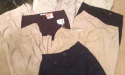 Girls very nice navy and tan clothes. There is 5 pair of slacks, 3 skorts, and 2 shorts. Size 10. All in very good condition. Great for school or daily use.&nbsp;&nbsp;&nbsp;Call or text at 417-4three8-5220.