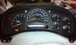 GM instrument cluster. Fits 2003 - 2006 GMC, Silverado, Hummer, Tahoe, Escalade etc. All new gauge motors and all backlights work. Guaranteed.
Call or text 251-377-8857