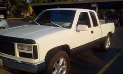 I have a really clean 1996 1/2 ton GMC pick up for sale im asking $6500 o.b.o. or possible trade for another vehicle or for partial trade;&nbsp; the pick up has 230,000 miles and it has a newer 305&nbsp;engine with a little over 100,000 miles
