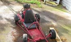 I HAVE A ONE SEATER GO KART FOR SALE
THE ENGINE IS LOCKED UP AND I AM TAKING IT OFF.
SO IT IS JUST THE FRAME WITH OUT THE ENGINE.
CALL 770-639-3133