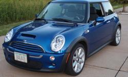 4 CYLINDERS SUPERCHARGED 1.6L TRANSVERSE ENGINE
TOP SPEED OF 135 MPH
ACCELERATION OF 0-60 IN 6.9 SECONDS
MAXIMUM HORSEPOWER OF 163 @ 6000 RPM
EXTRAS ADDED TO THIS MINI COOPER:
HYPER BLUE BODY COLOR
COLD WEATHER PACKAGE INCLUDED HEATED FRONT SEATS, SIDE