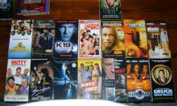 15 GOOD CONDITION VHS MOVIES NO DIRT ,DUST AND I KNOW THEY ALL WERE @ LEST SEEN ONE TIME
IM ASKING 5.00 $ EACH OR IF U WANT TO MAKE A DEAL ON EVERYTHING THATS AN OPTION TO
SEMD ME AN EMAIL IF INTERESTED, OR CALL IM IN THE MELBOURNE ,FL AREA .. PAYMENT