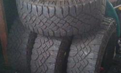 Goodyear Wrangler DuraTrac Tires
Set of 4. $800 obo
LT315/75R16
&nbsp;
Please emaill me if interested at: thuber224@yahoo.com