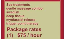 Massage therapy spa treatments
Referral Rates:
1 = $50 / hour massage
2 = $25 / hour massage
3 = FREE hour massage
Refer:
One corporation chair massage day / week / monthly EVENTS**** receive FREE ONE HOUR MASSAGE with upgrades****** -scrubs and hot stone