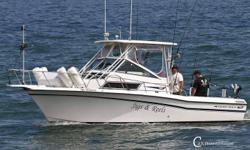 FOR SALE
1991 255 Grady White Sailfish Sport bridge 2003 Marine power s4549 (330 hp) closed cooling 500 hours
2007 new in 2008 t25 high thrust 4 stroke Yamaha with controls at helm & wireless remote control steering 250 hours
Like new2008 Venture trailer