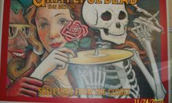 Grateful dead poster board poster.width 4ft and 6" hight 3 ft and 2' in good shape .please call.