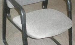$70- Gray Fabric with Black Arms and Base Guest Chair 2/GC8924D,8925D ..Look at the other thousands of items we have and do http://www.liquidatedstuff.com