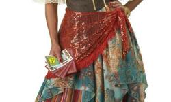 WE have a great selection of Gypsy costumes in various sizes and priced from $27 dollars and up. Comes with a 110 percent PRICE GARANTEE. Visit http://gypsycostumesforwoman.com for more information.