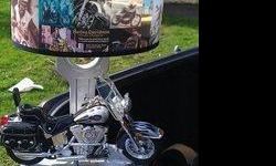 Harley lamp, Harley signs and Harley Helment's. other Signs available can send Pic's of other Harley stuff. MMM or pic mail on request.