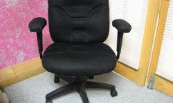 High Back Black Chair - adjustable settings.