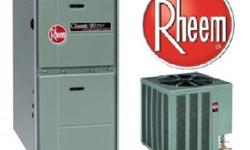 High Efficiency Furnace $1699 installed with warranty.
High Efficiency Air Conditoner Start $1599 installed with warranty.
6 months no payment no interest available.
Brand : American Standard, Rheem , Keeprite.
Freee Estimate: 647-896-6690/1-877-535-0881