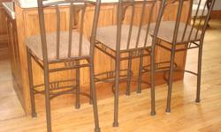 High End Bar height stools. Paid $1200 for set, asking $300 for set.