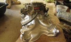 High Rise Intake 4 barrel with carb. &nbsp;$250.00