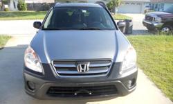 2005 HONDA CR-V
CLEAR CARFAX REPORT
GREAT CONSUMER REPORT REVIEWS.
105,600 miles
all tires- less than 5 months old
no problems.- great family vehicle.
Email me for more pictures ....
or call-462-5511.
NO DEALERS