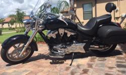 2012 Black Honda Interstate Touring, purchsed brand new in 2014, 7000 miles, Delaer Maintained... ***Lots of extras:Exaust/pipes, power commander, seat, sissy bar, mirrors, handle grips, LED turn signals, leather saddlebags....Bike is in excellent