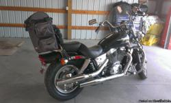 2004 Honda Shadow Spirit 1100 Black, new tires, new windshield, serviced and tuned recently Engine bars, halogen running lights, day bag, & cover 29000 miles Chaps and Kevlar bomber jacket included