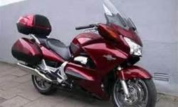 2005 Honda ST1300, aprox. 30,000 miles, like new tires, everything else like new, handlebar risers, corbin seat, touring trunk, all other features for that year, not the abs model.
Traveled many hours and many states and loved them all. Books out at