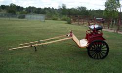 For Sale: Horse Drawn Cart. Never been pulled. Made by Amish. Selling because of health conditions.&nbsp;&nbsp;&nbsp;&nbsp;&nbsp;I also have an almost new&nbsp;beautiful black single horse harness. This is priced seperate from the cart. Price for the
