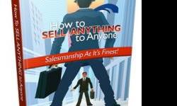 Learn the true secrets of how to sell anything to anyone with this source of tactics and techniques that has been proven for years. Teaches how to become a professional salesperson and shows how simple and easy selling can be!
www.sellanybodyanything.com
