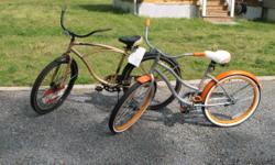NEW! Excellent Condition.&nbsp; Huffy Bikes: Men?s 26? & Women?s 24?, Huffy Cruiser. Simple bikes that?s ideal for a relaxed enjoyable ride, spring saddle and swept back handlebars.&nbsp; NEW: each $99.00, sale price both for $160.00 or $85.00 each.&nbsp;