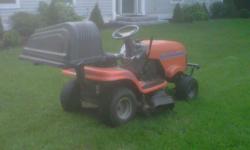 Husqvarna LTH130 Lawn Tractor.&nbsp; 13HP Kohler Engine, 42" Width Cut.&nbsp; Runs great.&nbsp; Hydrostatic Transmission.&nbsp; Has complete bagging system (not shown in photos).&nbsp; Comes with original Owner's Manual.&nbsp;
This lawn tractor really