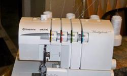Husqvarna Huskylock S15 Serger. Great machine for the beginner. Less than 1 year old. Still have original box and disk for threading. This is part of the Viking Line. The HUSKYLOCK? s15 machine is built for 2-3-4-thread results on all kinds of fabric;
