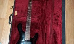 this bass is sweet,takes a 9volt,has strap locks,3ch pre amp comes with case must sell.