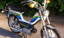 1980 AMI-50 Indian moped for the serious collector, or daily driver. Has 1440 original miles, with less than 200 miles driven since 1983. Always adult owned & I am the 3rd owner of the bike. Just had it professionally worked on, cleaned, and tuned at