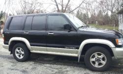2001 Isuzu Trooper, looks great,&nbsp;automatic, 6cyl, tinted windows, power windows and locks, tires very good, tow pack, am/fm stereo, drives forward no reverse. ..