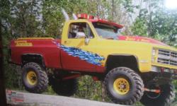 tonka muddd truck NO TITLE&nbsp;great paint job 350 tranny it got an alcohol motor sittin on "40"in ground hoggs&nbsp;OFF ROAD USE ONLY!!!! mudd ready askin 5500.00 or will consider trade&nbsp;or( will part out tires 1500.00)&nbsp;&nbsp;or&nbsp;best