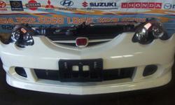JDM HONDA, ACURA RSX 2002 FRONT END, NOSE CUT, HID HEADLIGHTS HOOD, FRONT BUMPER, ETC
WWW.TOKYOMOTORIMPORTS.COM
BEST OFFER 1100$CAD
Front Headlights, Front Bumper with Lower Lip attach, Front Fender 2 pcs ( Left and Right, Hood, Bumper, Support, Radiator