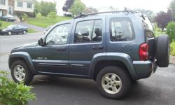 Well-maintained (garage-kept) 4 wheel drive Jeep Liberty Limited with one original owner. Oil changed every 3000 miles. Brand new rotors/brakes and PA inspection is current through April 2012.