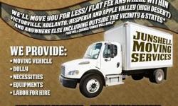JUNSHELL MOVING SERVICES
WE'LL MOVE YOU FOR LESS/FLAT FEE ANYWHERE WITHIN VICTORVILLE, ADELANTO, HESPERIA AND APPLE VALLEY (HIGH DESERT). . .. . ...ANYWHERE ELSE INCLUDING OUTSIDE THE VICINITY & STATES "FEES WILL CHANGE/VARIES WILL APPLY"
We Speak
