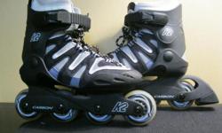 Used 2 times! Excellent condition plus knee, elbow and wrist pads
Don't have any other information except it says carbon on the wheels/brakes
paid $250 for them..