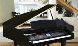 Black ebony-like new,barely played,has every conceivable option,prisitine condition,must see to appreciate,$13000.00 new,am unable to play any more due to arthritis---please call 1-219-474-5966--suitable for beginners or professionals