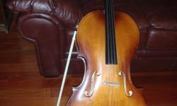 Great sounding cello. Would be perfect for beginner orchestra student. Serious local delivery only. Contact Barb --