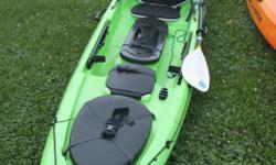 For sale. 2 ocean kayaks sit on top. 9ft frenzy and 13ft trident prowler. Both have seats and paddles. Both in great shape. 13ft trident has hatches, rod holder, rudder and Lowrance DSI fishfinder. Both boats go great in ocean, sound, lake and rivers.