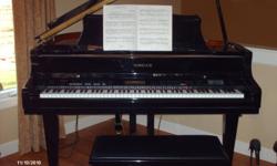 This is a beautiful piano -it was purchased in Nov. 2004 - it is in perfect condition -
non-smoking household - adults only - reason for selling, moved & we have no more
room - paid $5300.00 -