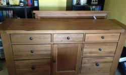 Large dresser in excellent condition has matching mirror - just needs a new home