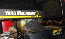For sale
"Yard machine" By Craftsman/ 15 HP 42" blade "Shift on the go"
Just installed new blades Runs great! Seat in great condition
$350.00 OBO
Please call 415-302-9966
email tanenranch@gmail.com