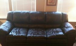 Moving and would like to sell my brown leather sofa. It is only a year old and the only reason for selling it is so that I don't have to move it. It is like new condition. Paid over $900. last year. If your interested please call Curtis at 561-753-8547.
